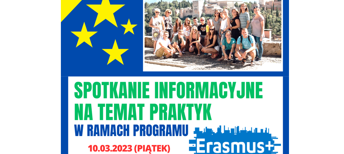 Spotkanie informacyjne na temat praktyki Erasmus+